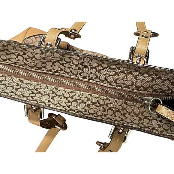 COACH F11526 Signature Gallery Monogram Tote / Handbag / purse - Picture 5 of 16